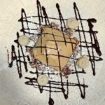 Semifreddo al caffè con crema inglese e crumble all’Aurum